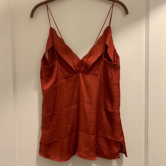 ✨HP✨Free People Scalloped Silk Tank - Picture 4 of 6